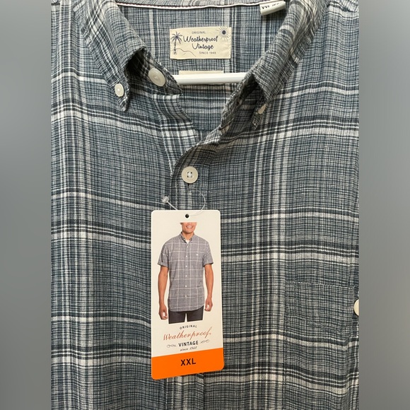 Weatherproof gray plaid shirt - Picture 3 of 7